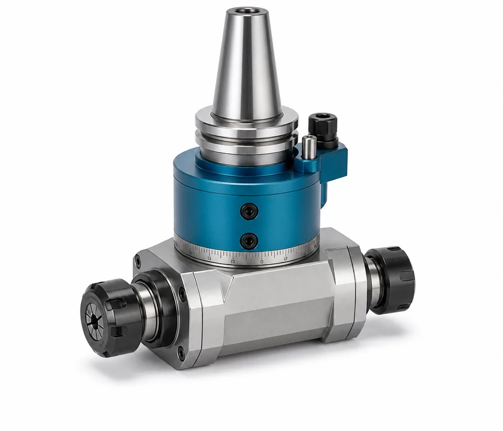 TEBAK AG90-ER32-60 / -130, AG90-ER40-70 / -150 ER Collet Right Angle Milling Head product view