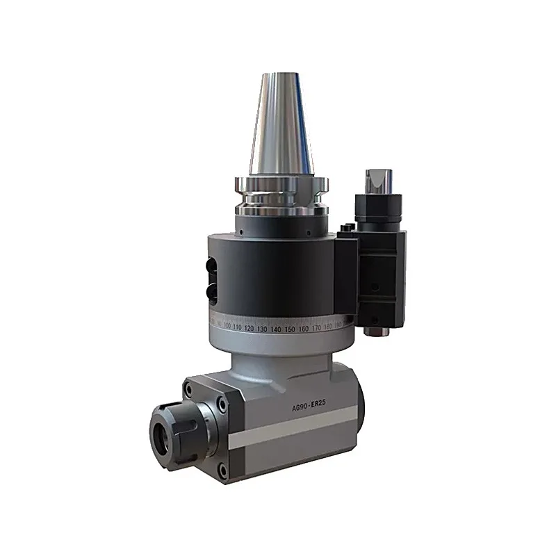 TEBAK AG90-ER40X2-70 / -150, AG90-BT40X2-160 Double Head Angle Milling Head, Twin Output