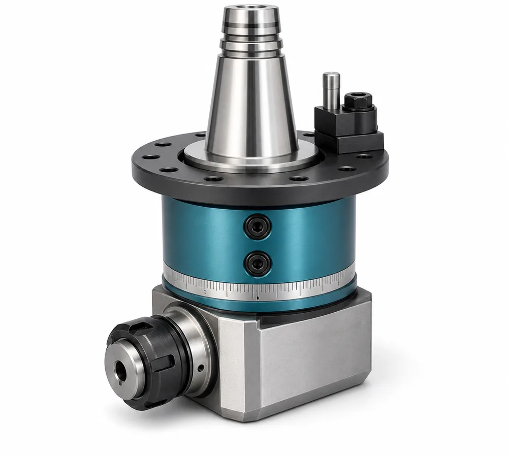 TEBAK AG90-F50 / AG90-F63 FMB Flange Angle Head for Face Mill and Shell Mill