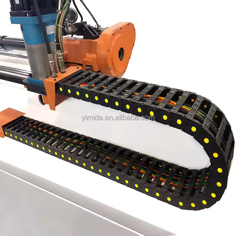 TEBAK 35 * 90mm Nylon Drag Chain Yellow Dot Reinforced Bridge Drag Chain Used for Inkjet Printers Engraving Machines