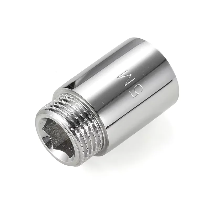 TEBAK 1/2 Inch Pex Brass Tube Hydraulic Joint Extension Nipple Fittings With Chrome Plated view 5