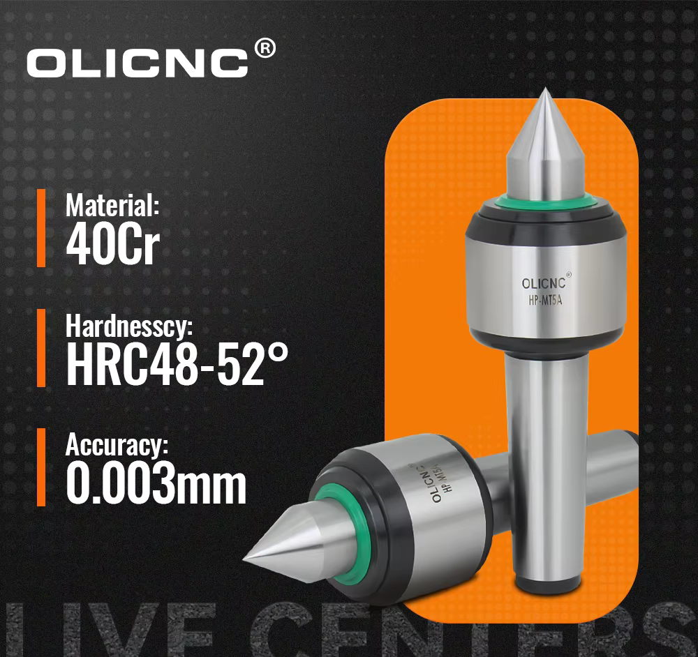 TEBAK Cnc Live Centers JM-GS MT4 MT5 Water Proof Live Centers With Oil Hole 0.005mm OLICNC Live Centers view 4