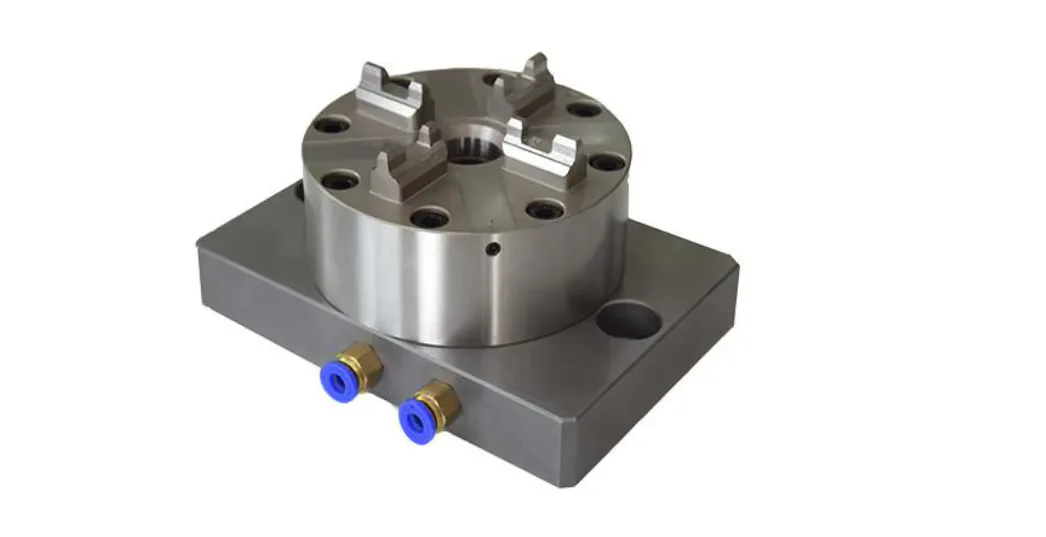 TEBAK Accuracy 0.002mm CNC Machining Steel ITS Pneumatic Chuck with Base Plate HE-C06416 view 2