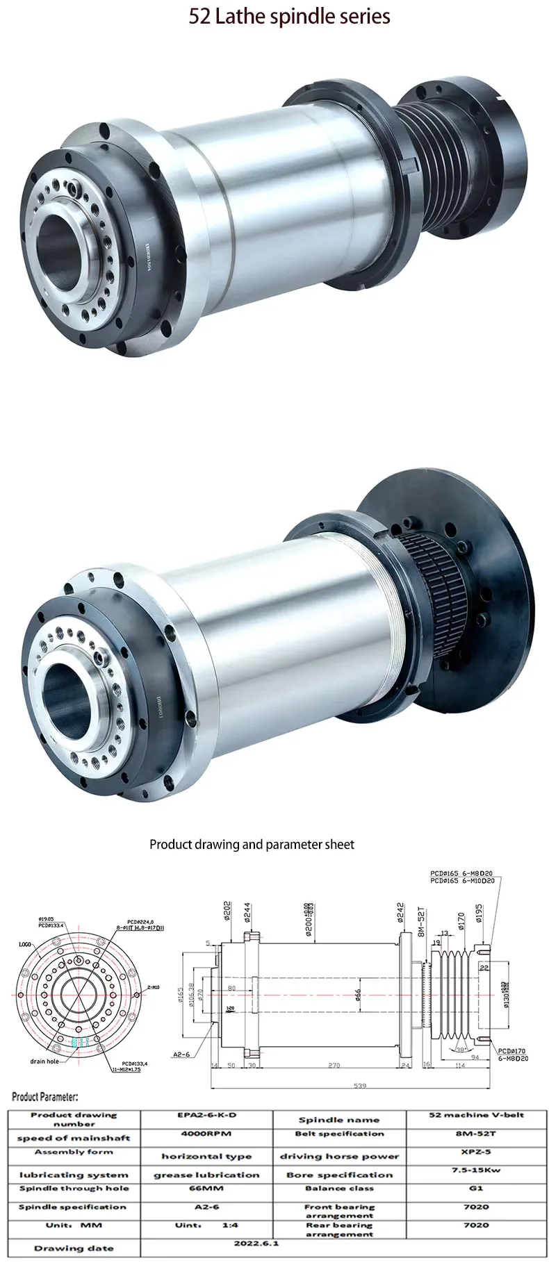 TEBAK 25 Synchronous with Pneumatic Spindle for Cnc Machine view 2