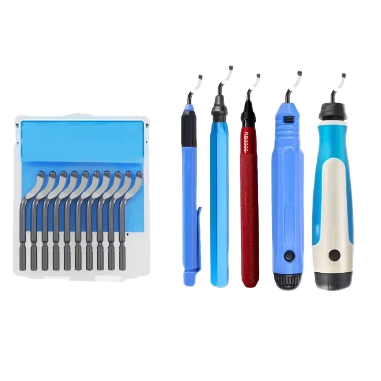 TEBAK Industrial & DIY Grade NG1000 Deburring Tool BS1010 Blade Customizable Support Trimming Knife Scraper for Chamfering view 5