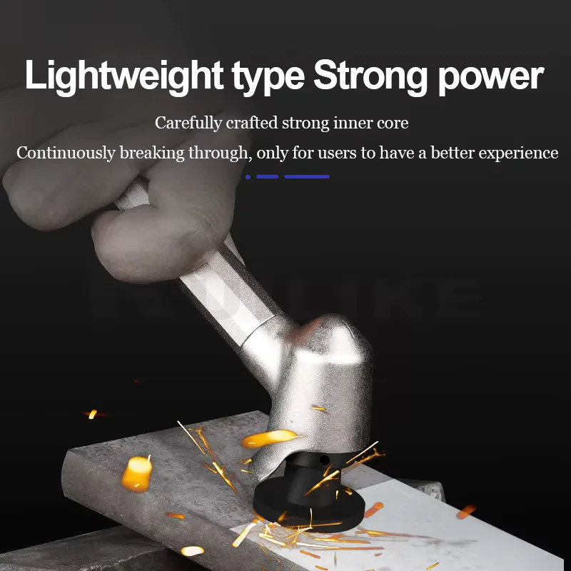 TEBAK Pneumatic Abrasive Grinding Machine with Turbine Motor Variable Speed Right Angle Grip for Stainless Steel Applications view 3