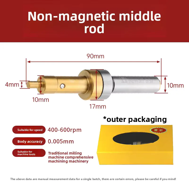 TEBAK Taiwan Pegasus Newall High Precision 10mm 4 CNC Non-Magnetic Edge Finder Centering Rod Tool Spring Setting Gauge Boxed Product view 5