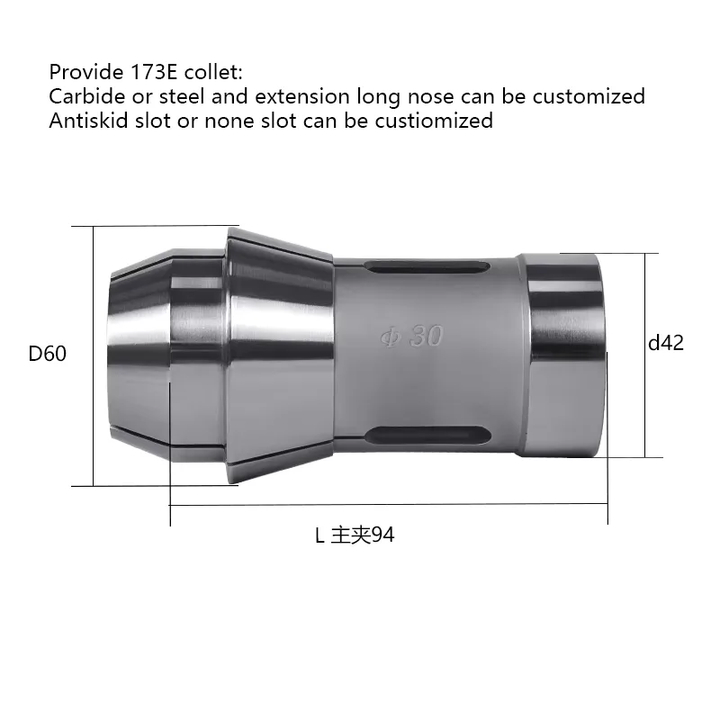 TEBAK PVC Collet Chuck Copper or Soft Mandril De Pinza CNC Material Lathe Collets view 2