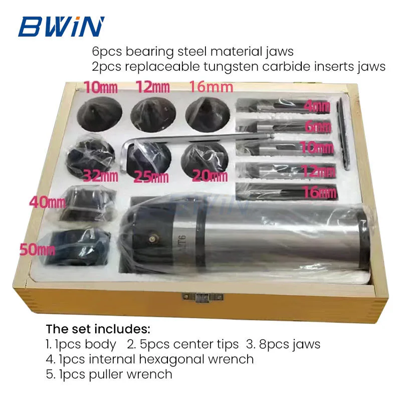TEBAK MT3 MT4 MT5 MT6 Lathe CNC Machine Tool Live Tooling Hydraulic Face Driver Center view 6
