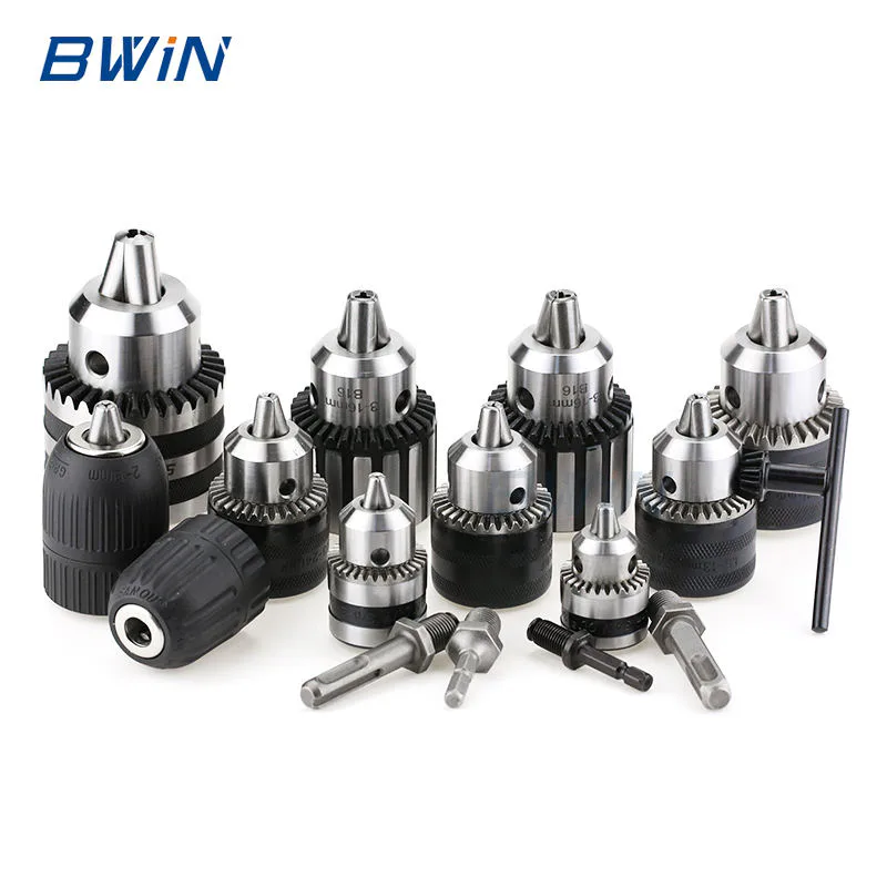 TEBAK Heavy Duty Key Type 3 Jaw B18 10mm 16mm 20mm Stainless Steel 13mm Drill Chuck Adapter view 6