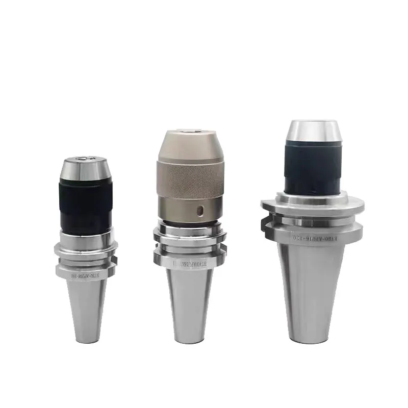 TEBAK Bt-Apu Bt30 Bt50 Apu 08 Apu13 Apu16 Integrated Keyless Drill Chuck Bt 40 Apu Tool Holder for Cnc Lathe Machine view 4