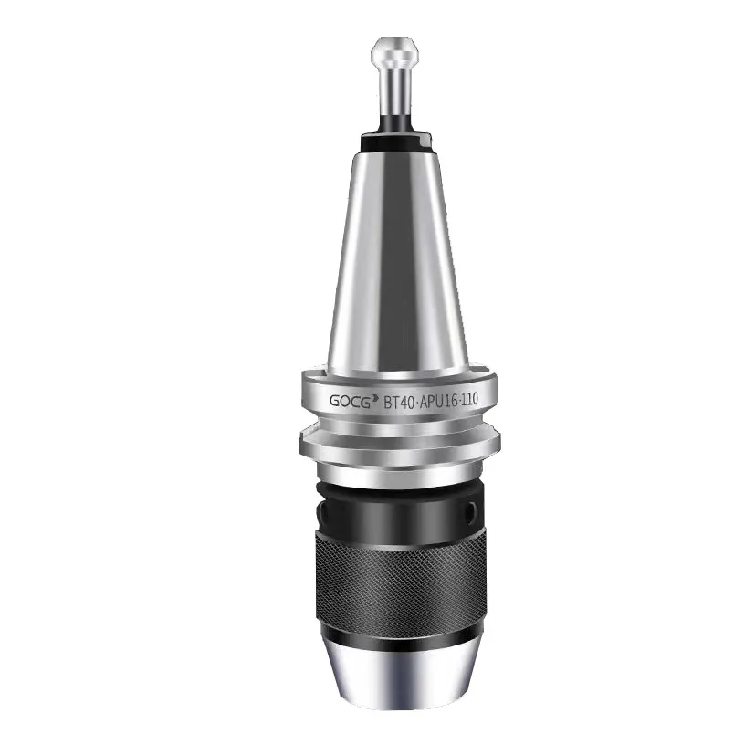 TEBAK Bt-Apu Bt30 Bt50 Apu 08 Apu13 Apu16 Integrated Keyless Drill Chuck Bt 40 Apu Tool Holder for Cnc Lathe Machine view 5