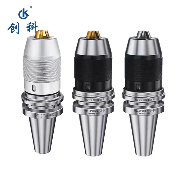 TEBAK Bt-Apu Bt30 Bt50 Apu 08 Apu13 Apu16 Integrated Keyless Drill Chuck Bt 40 Apu Tool Holder for Cnc Lathe Machine view 3