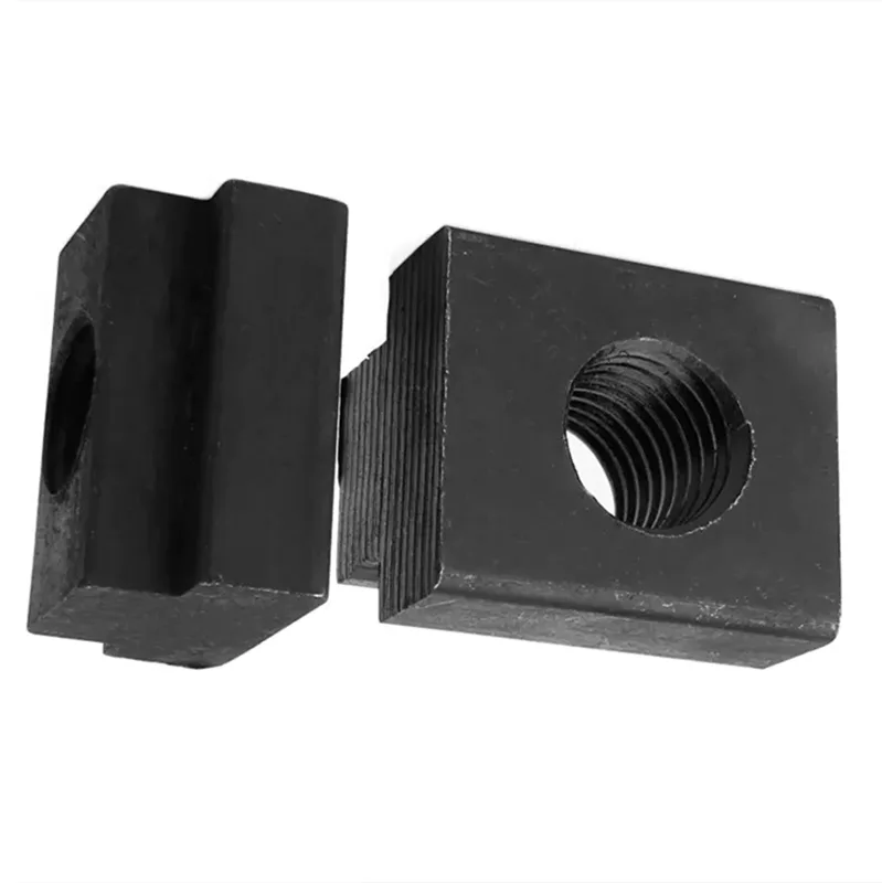 TEBAK Black Oxide Finished Nickel Plated Polished Grade 8.8 Carbon Steel Nut Tapped Through Slot T-nuts DIN508 view 3