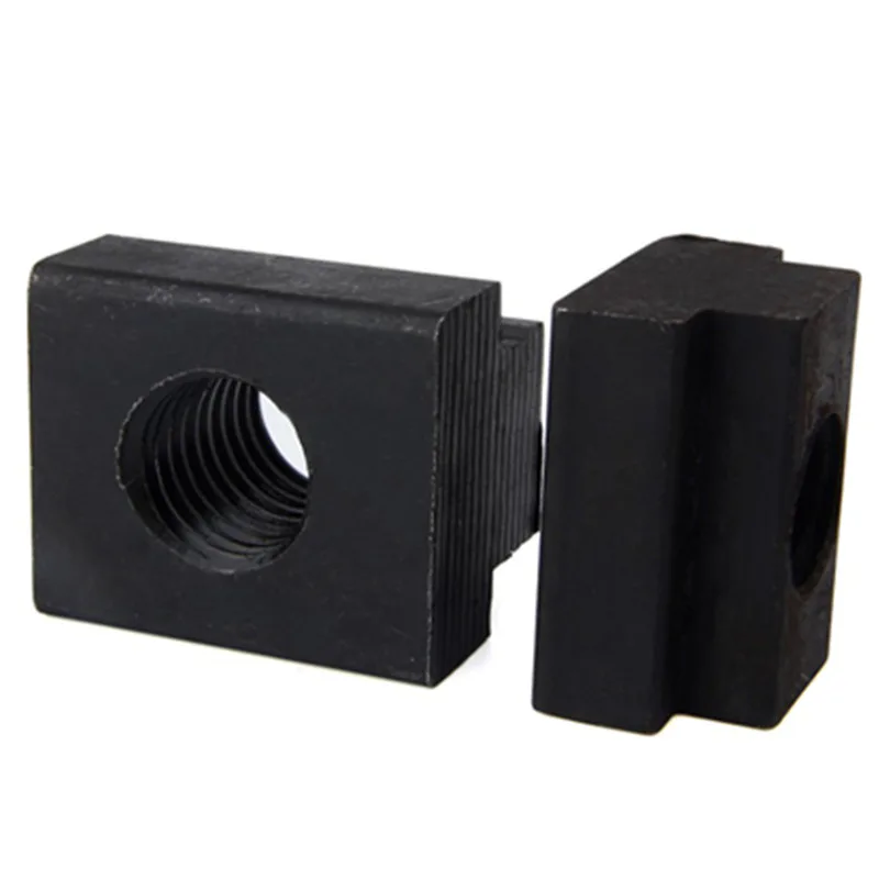 TEBAK Black Oxide Finished Nickel Plated Polished Grade 8.8 Carbon Steel Nut Tapped Through Slot T-nuts DIN508 view 6