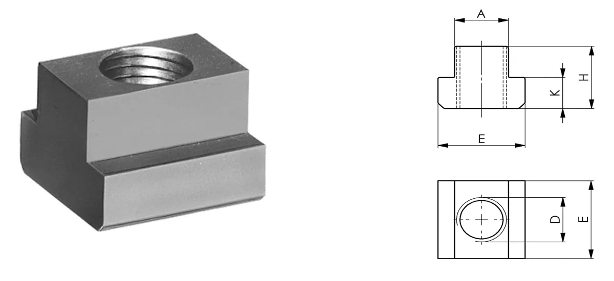 TEBAK M4 M5 M6 M8 Custom Made T-slot T Head Nut DIN 508 Sliding Nut for Aluminum Profile Accessories view 3