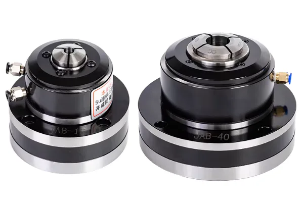TEBAK Rotary JAB air Pneumatic Collet Chuck Cylinder Integrated Air Collet Chuck JAB-15 JAB-25 JAB-40 Chuck view 6