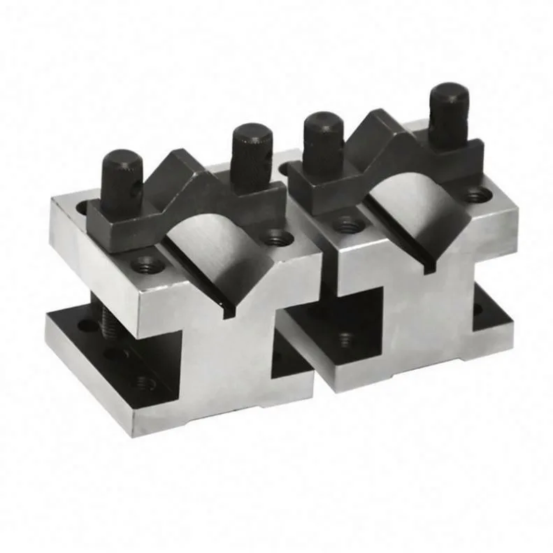 TEBAK 105x105x78 35x35x30 60x60x50 V-shaped Iron V-shaped Steel Fixture Precision Parallel V Type Block Clamping Sets view 6