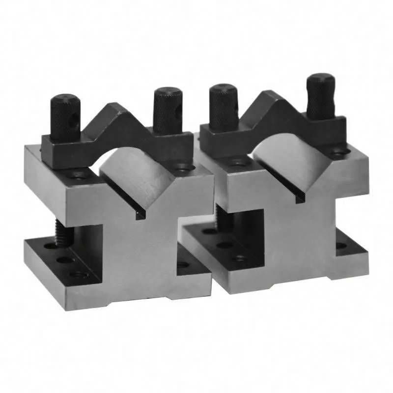 TEBAK 105x105x78 35x35x30 60x60x50 V-shaped Iron V-shaped Steel Fixture Precision Parallel V Type Block Clamping Sets