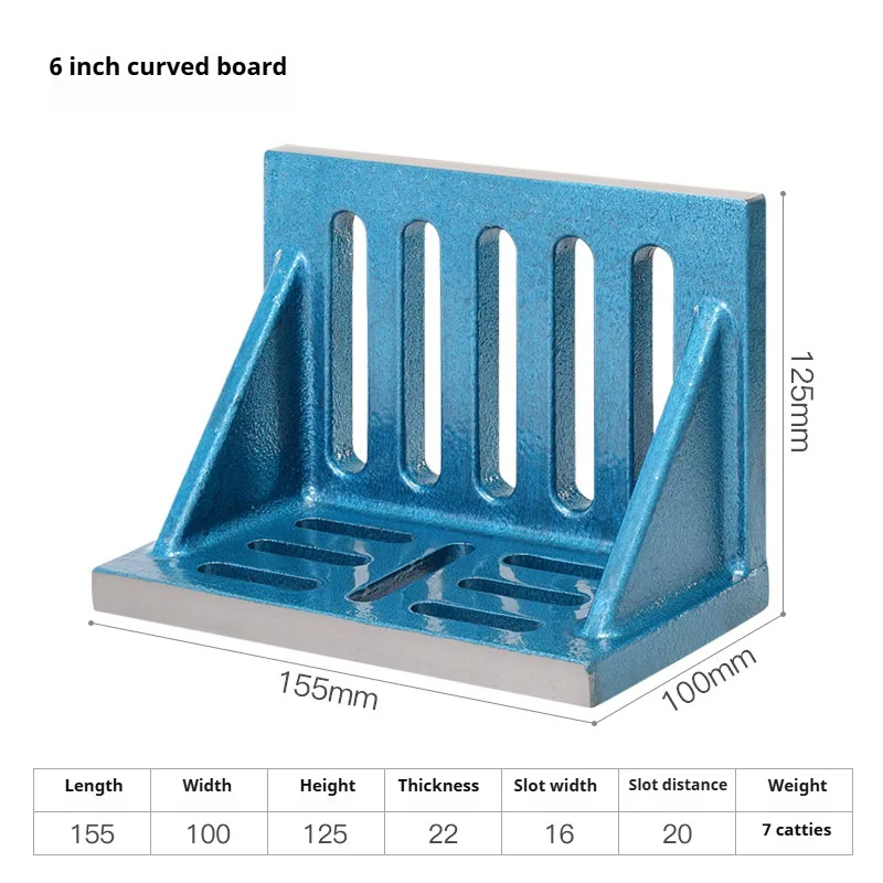 TEBAK Cast Iron Bending Plate 90 Degree Right Angle Support Plate L-slot Machine Tool CNC Milling Machine Processing Fixed Plate view 3