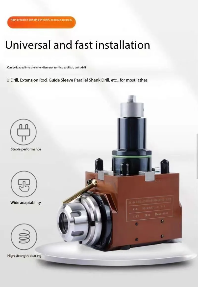 TEBAK BMT Lathe Turret BMT Tool Holder BMT40 BMT45 BMT55 BMT65 0 Degree Live Tool Holder Power Turning Tool Holder view 6