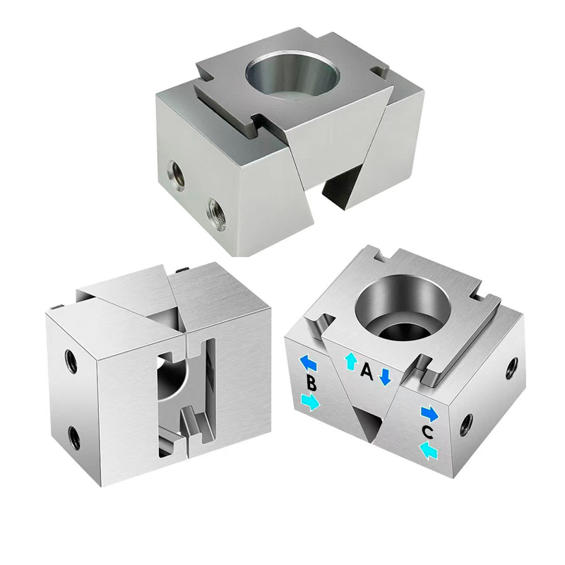 TEBAK High Quality Fixture Single Side Bilateral Vise Wedge Clamps Precision Machining Vise Ok Fixture for CNC Industrial Machining