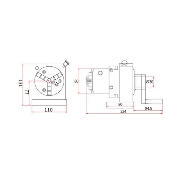 TEBAK Precision Steel Two Way 3-jaw Punch Former for CNC Milling and Grinding HE-R06886 view 6