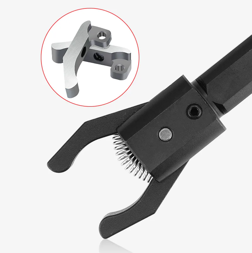 TEBAK CNC Lathe Automatic Round Square Shank Bar Puller with Tungsten Carbide Alloy Tipped Material Extractor & Clamping System view 4