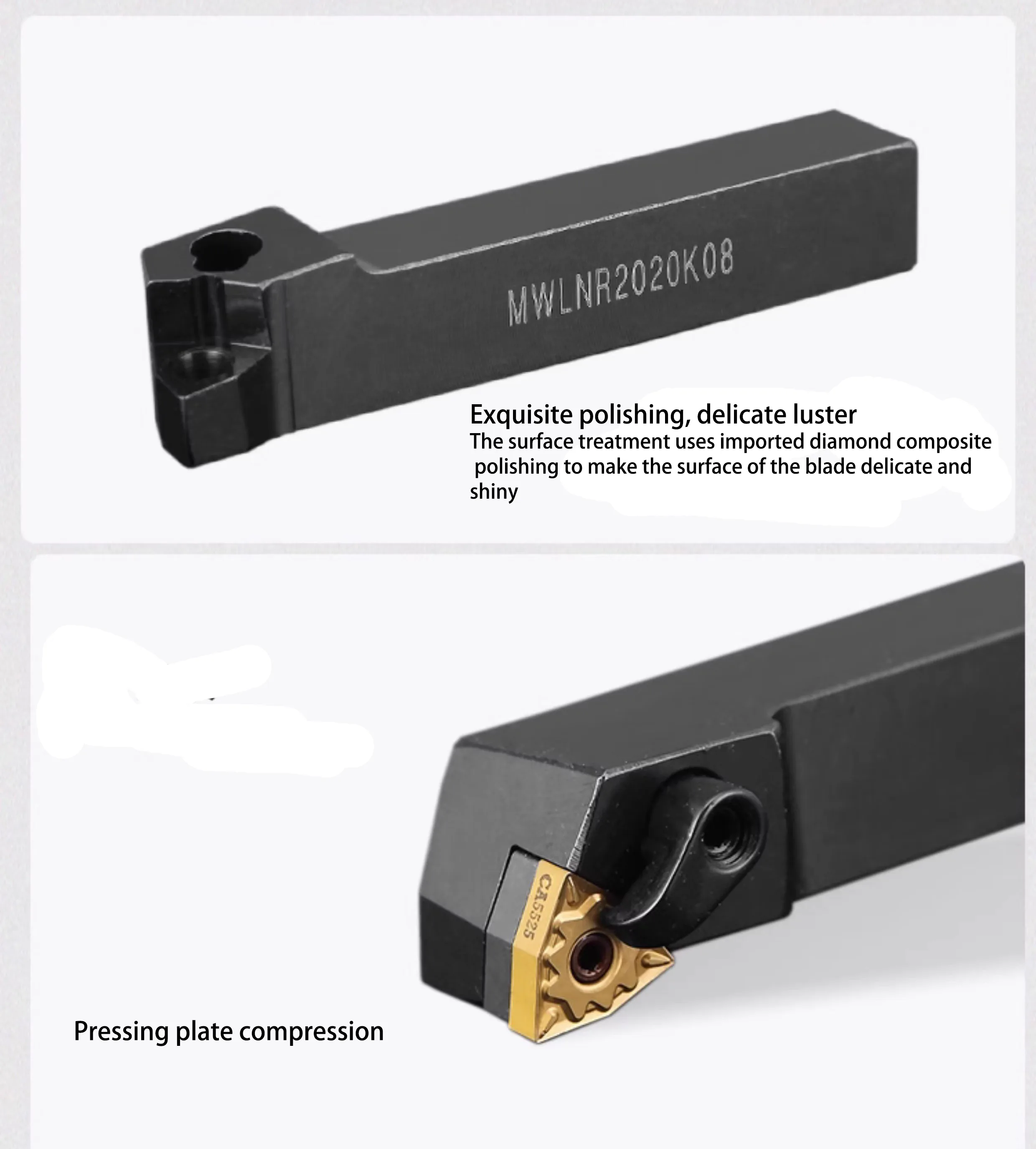 TEBAK Cnc Turning Tool Mwlnr1616h06 External Turning Tool Holder For Wnmg Insert 95 Degrees view 6