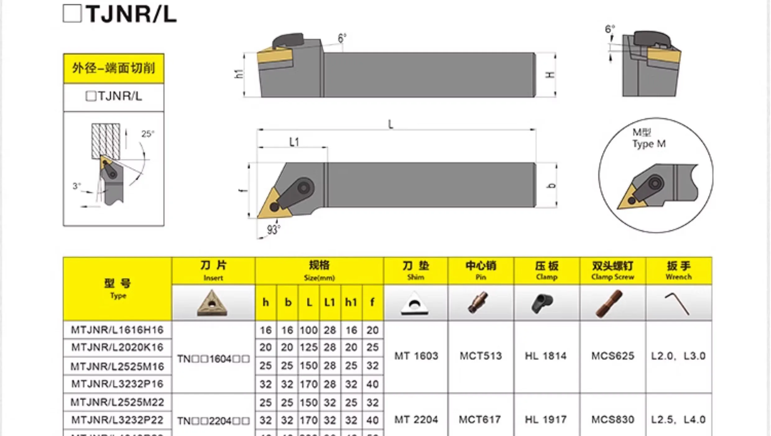 TEBAK Mtjnr/l External Turning Toolholder 93 Degree Mtjnr1616h16 2020k16 Cnc Lathe Machining Tool Holder For Tnmg Inserts view 5