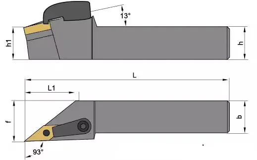 TEBAK 93 Degrees Mvjnr/l1616h16 External Tool Holder Cnc Turning Tool Holder For Vnmg Insert view 5