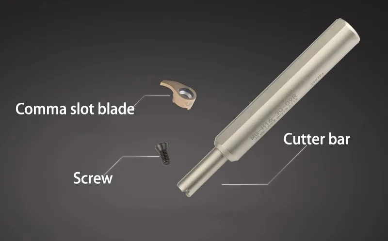 TEBAK Numerical Control Inner Hole Deep Groove Blade Small Hole Groove Digging Comma Blade Shank Mb-05gr/07gr/09gr Arc Angle view 6