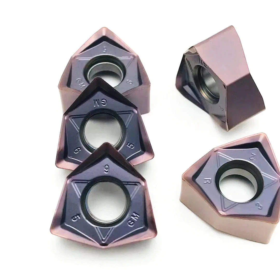 TEBAK Carbide Inserts Wnmu080608 En Gm High Feed Heavy Cut Face Milling Tool Cnc Cutting Tools Wnmu 080608 view 6