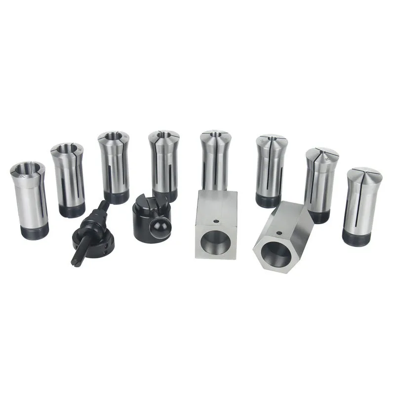 TEBAK 5C Collet Block Set Square Hex Collet Block With Collet Closer Rings For Lathe Milling Surface Grinder Workholding Fixture