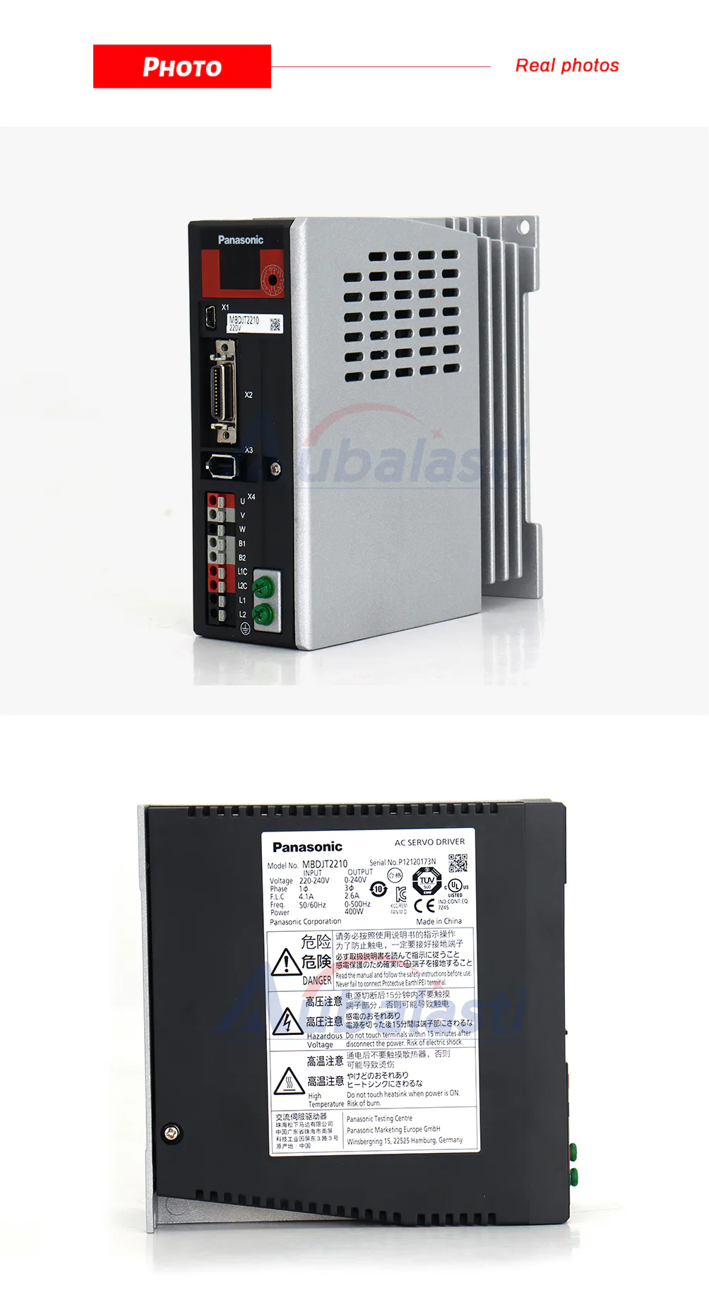 TEBAK Industrial Automation Control Servo Driver MBDJT2210 15A 220VAC~240VAC view 3