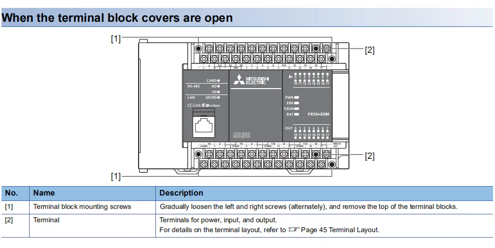 TEBAK PLC FX5U-32MT/ES/64MT/80MT/32MR/64MR/80MR CNC Programmable Controller view 5