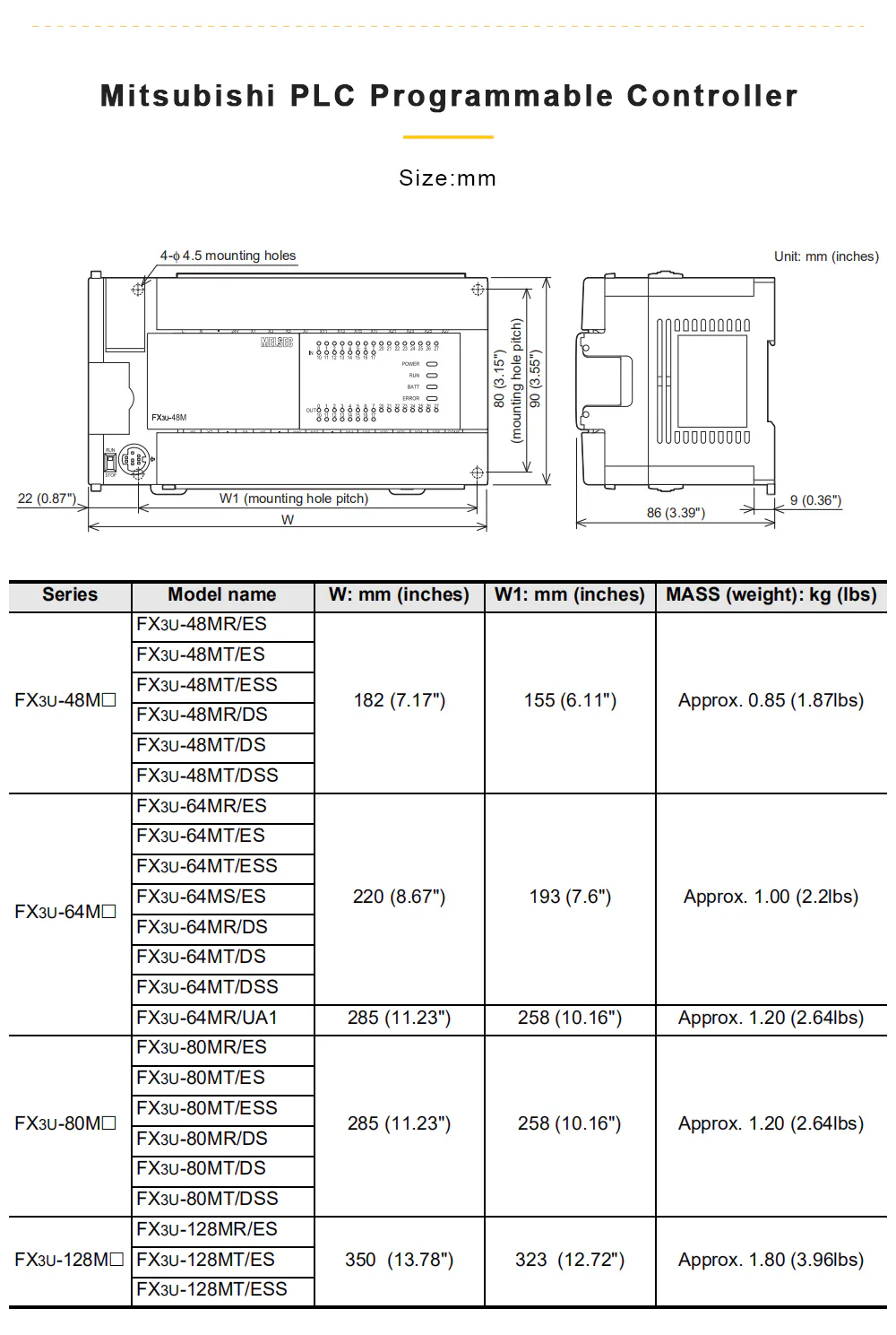 TEBAK PLC Module FX3U-16MR/MT FX3U-32MR/MT FX3U-48MR/MT FX3U-64MR/MT FX3U-80 FX3U-128MR/MT-ES/A Programmable Controller view 4