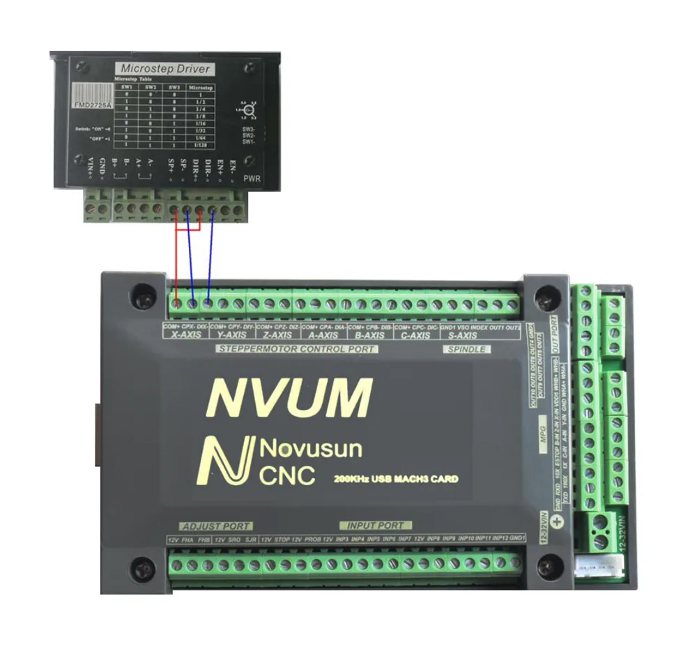 TEBAK MACH3 NVEM V2.1 CNC Motion Controller 3Axis 4Axis 5Axis 6Axis 200Hz Ethernet Interface for Stepper and Servo Motor view 6