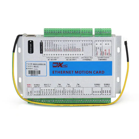 TEBAK Mach3 Breakout Board 3-6Axis Ethernet Motion Control Card 2000KHz Support Windows7 10 for CNC Lathe Machine