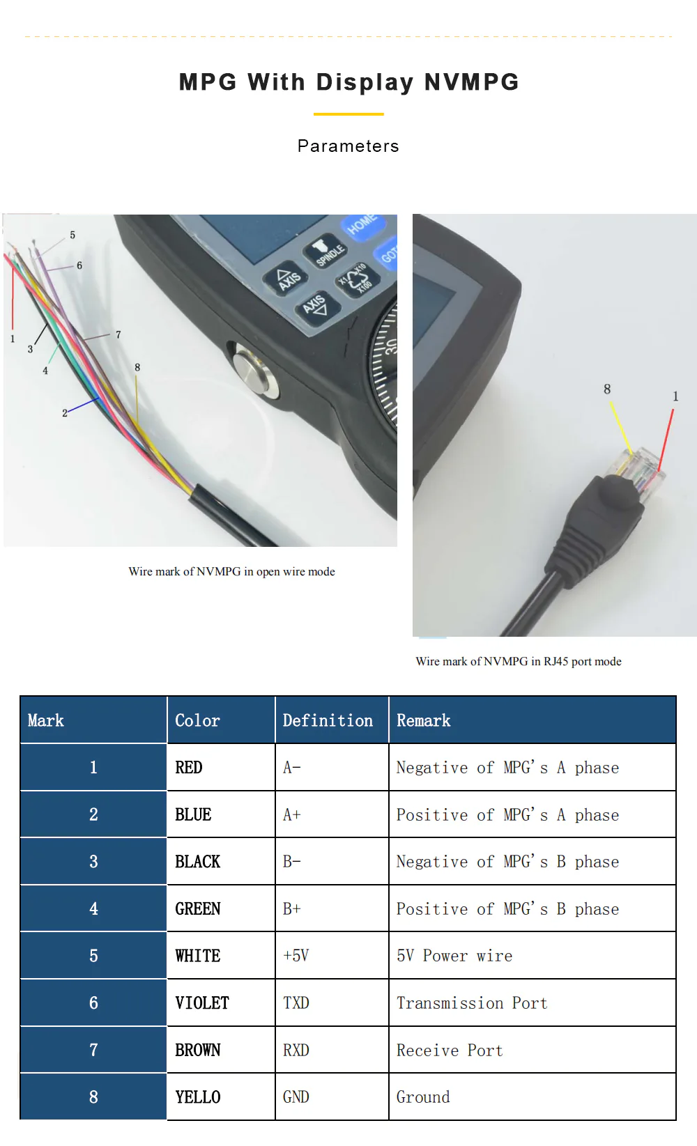 TEBAK NVMPG Mach3 3/6Axis Handwheel MPG Pendant Manual Pulse Generator Hand Wheel Serial Communication With LCD Display view 3