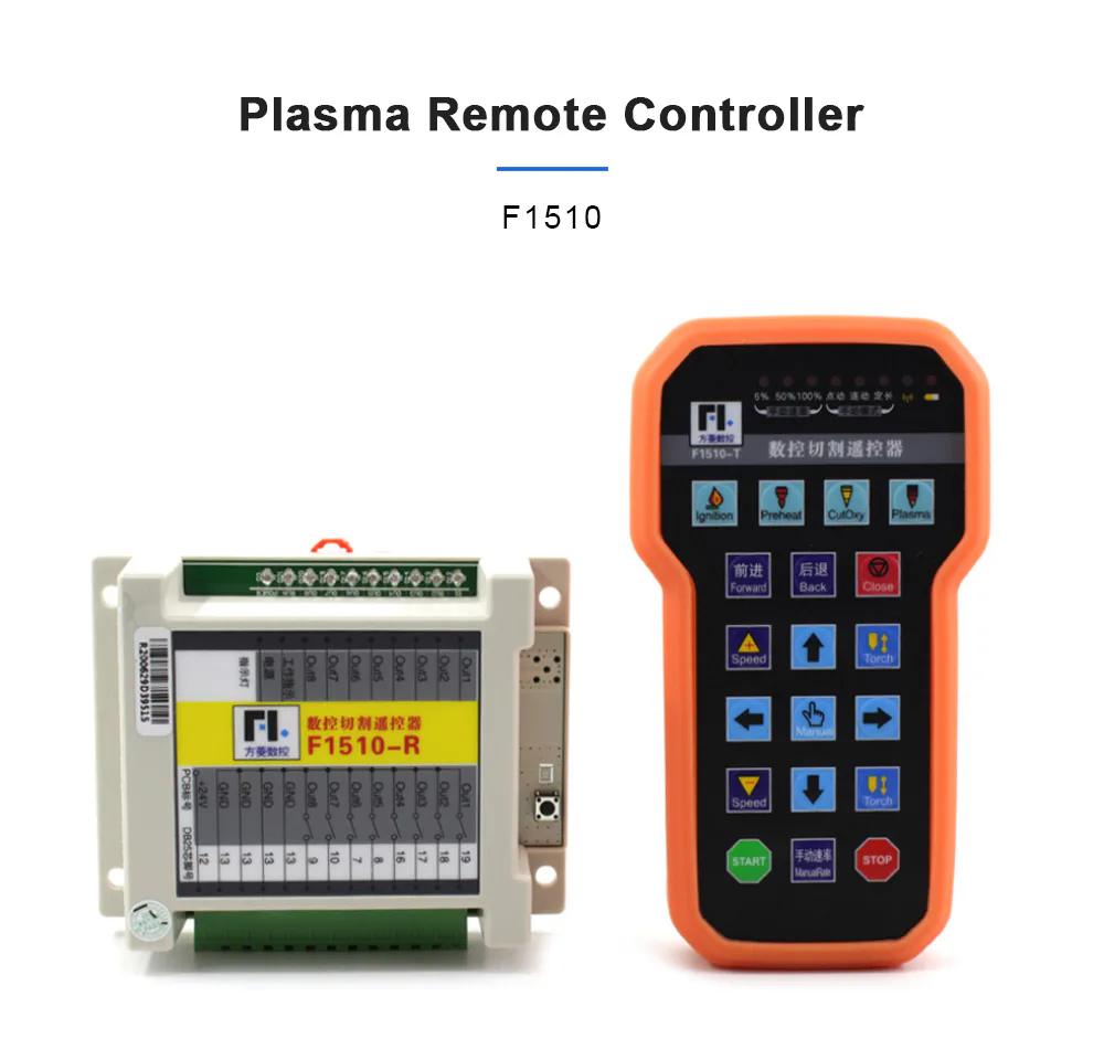 TEBAK Plasma Remote Controller F1510 Anti-fall Wireless Handle for CNC F2100B F2300A F2300B Plasma Control System view 2