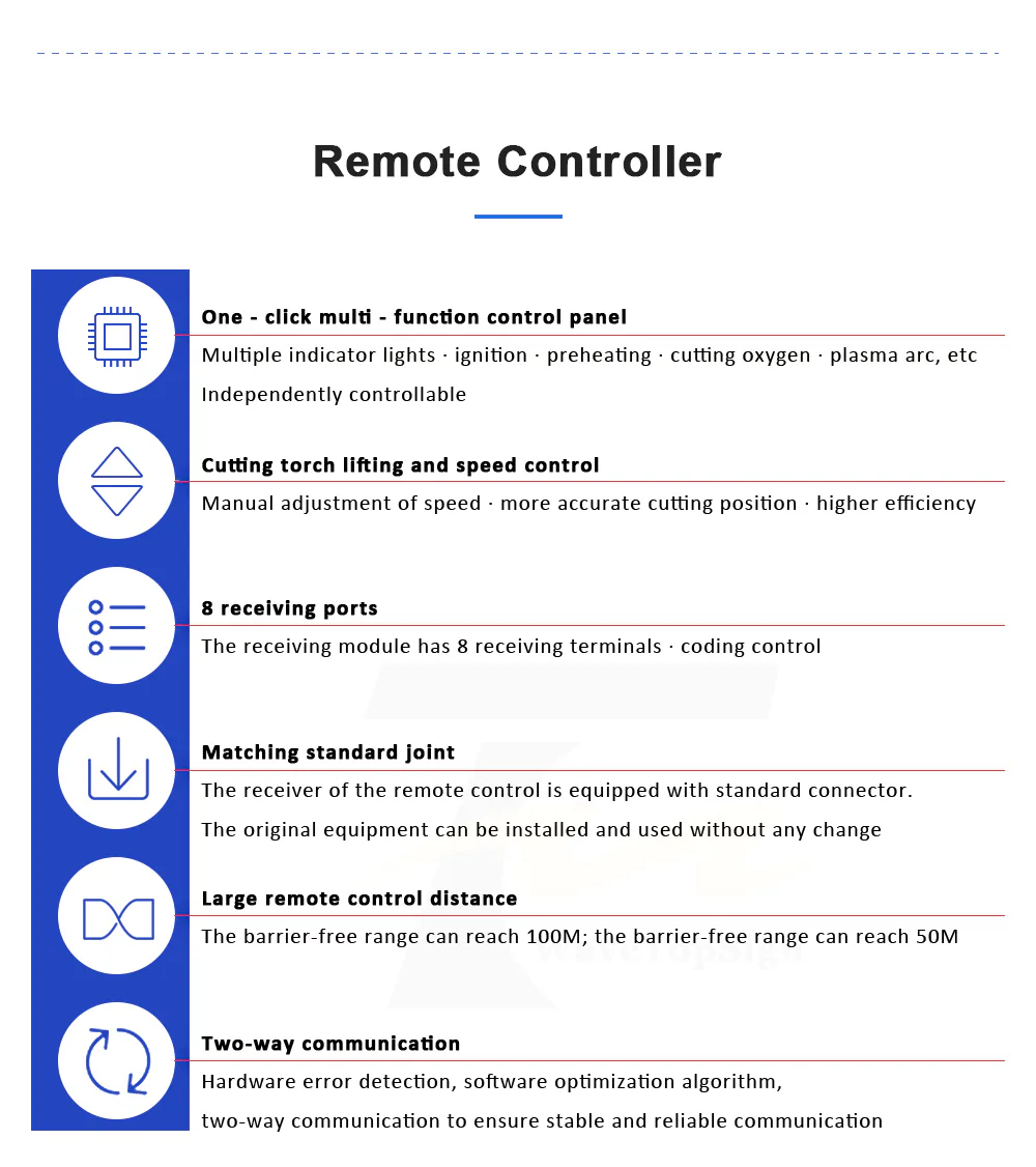TEBAK Plasma Remote Controller F1510 Anti-fall Wireless Handle for CNC F2100B F2300A F2300B Plasma Control System view 4