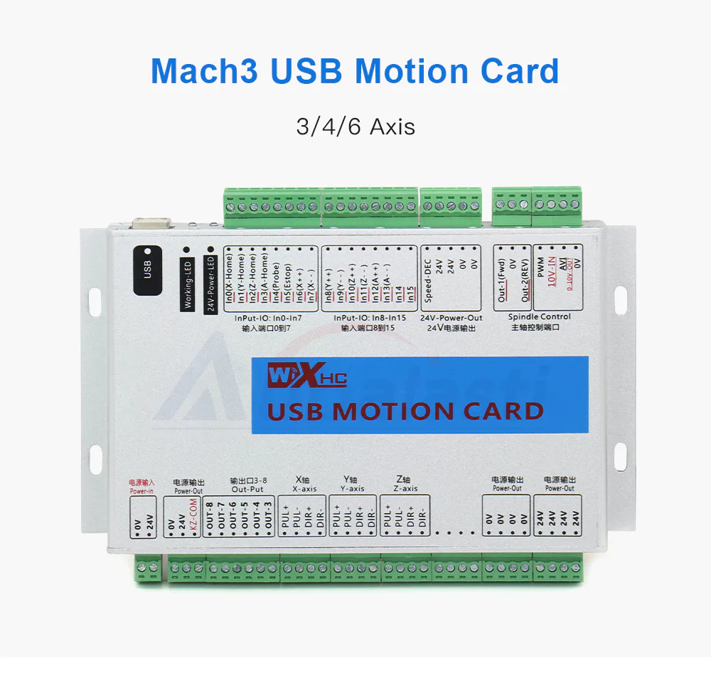TEBAK Mach3 CNC Control Card 3-6Axis MK4 CNC Mach3 USB Port Support Window 7 System/stepper/servo Motor view 2