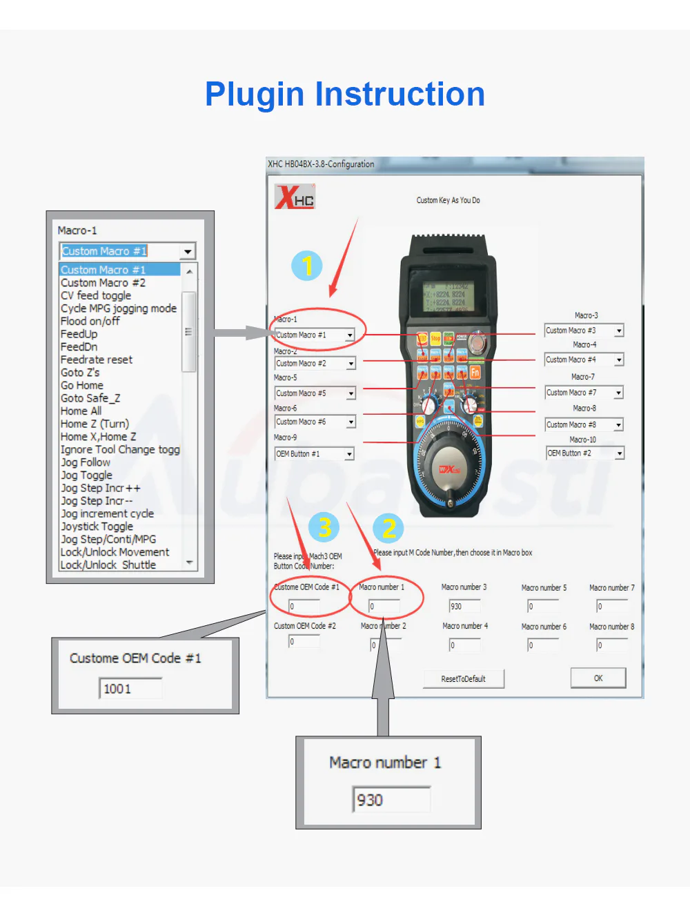 TEBAK LHB04B 4axis 6axis Mach3 Wired MPG Pendant Handwheel CNC Controller for CNC Route Engraving Machine view 6