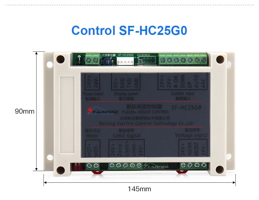 TEBAK SF-HC25K Plasma ARC Voltage Height Controller With Lifter JYKB-100 for Plasma Cutting Machine Height Adjuster view 4