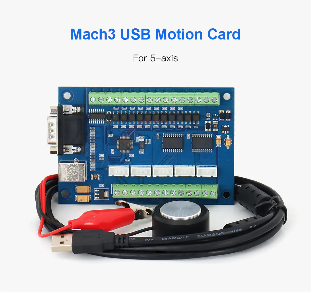 TEBAK Upgrade CNC MACH3 USB 5 Axis 100KHz USB CNC Smooth Stepper Motion Controller Card Breakout Board for CNC Engraving 12-24V view 2