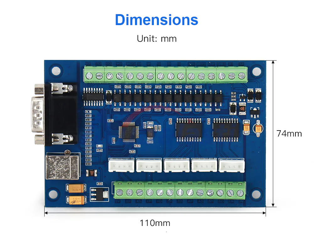 TEBAK Upgrade CNC MACH3 USB 5 Axis 100KHz USB CNC Smooth Stepper Motion Controller Card Breakout Board for CNC Engraving 12-24V view 3