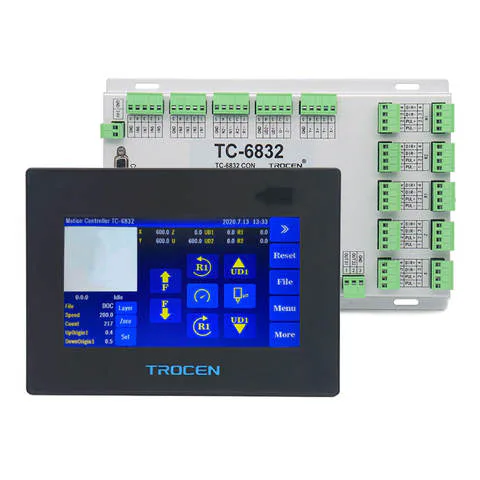TEBAK Vibrating Knife Cutting Motion Controller TC-6832 7inch Touch Screen Use for CNC Vibrating Knife