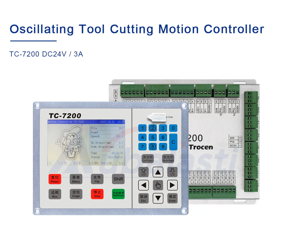 TEBAK Oscillating Tool Cutting Motion Controller TC-7200 DC24V 3A Configuration Oscillating Tool Cutting view 2