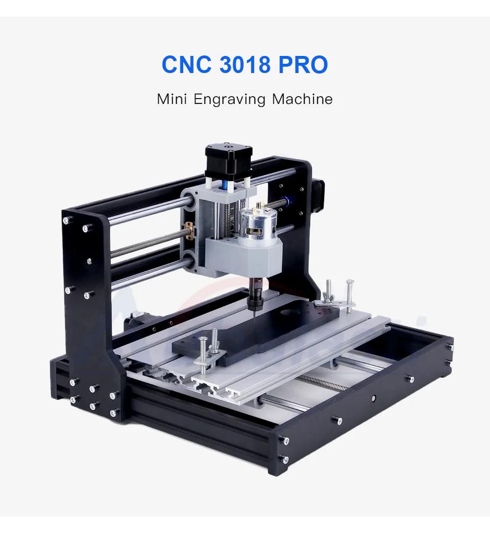 TEBAK CNC 3018 PRO Laser Engraver Wood CNC Router Machine GRBL ER11 Mini DIY Engraver Machine for Wood PCB PVC with Offline Controller view 2